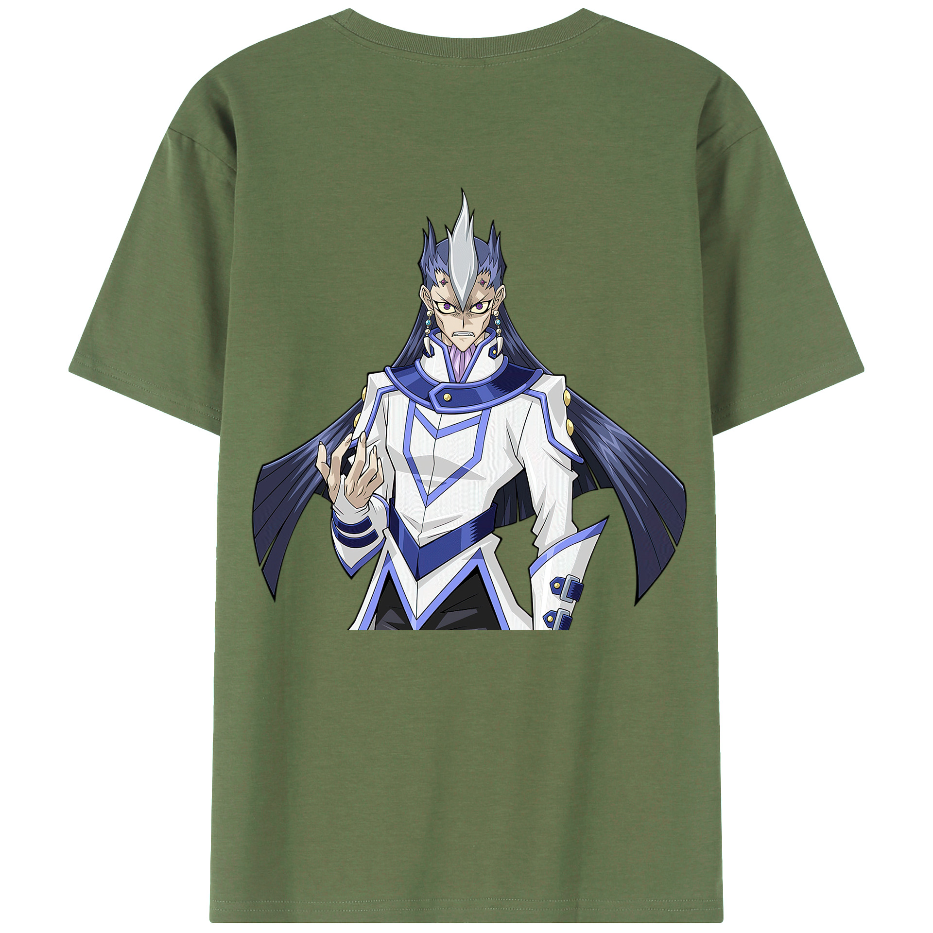 （画像用） 遊☆戯☆王 Yu-Gi-Oh! 綿100％ メンズ半袖Tシャツ（バックプリント） 通気性